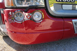 COD. TF-342SC-STM - FRAME KIT FOR BUMPER LIGHTS WITH GRIFFIN AND V8 LOGO Scania Streamline