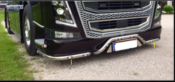 COD. TF-427-FH4 - BUMPER LOWER CURVES KIT Volvo FH4 - Truck Fashion