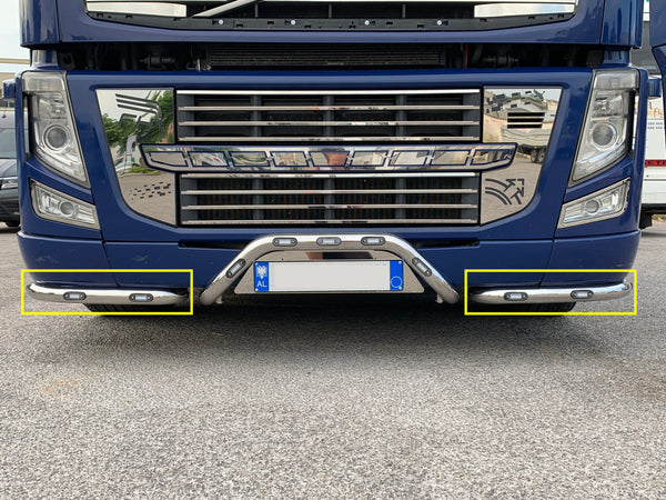 COD. TF-214-FH2 - SIDE CURVES UNDER BUMPER KIT Volvo FH2 - Truck Fashion