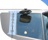 COD. TF-120IV-CB - DOOR PLATE KIT IN 4 PCS WITH "STRALIS " WRITING Iveco Stralis Cube