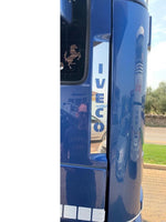 COD. TF-409IV-ES - PLATES FOR DOOR HINGES WITH WRITING "IVECO" Iveco EuroStar