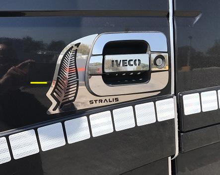 COD. TF-129IV-CB - FRAME FOR HANDLE CONTOUR WITH WRITING "STRALIS" Iveco Stralis Cube