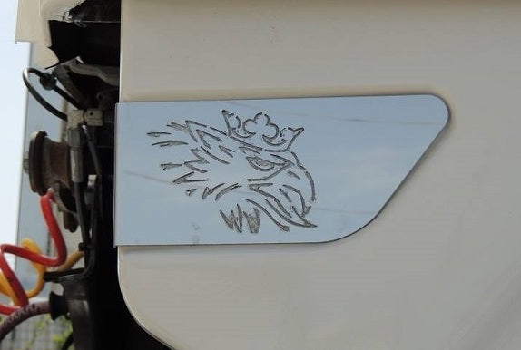 COD. TF-385SC-STM - PLATES WITH GRIFFIN FOR UNDER SPOILER Scania Streamline