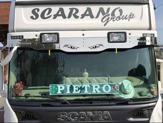 COD. TF-023SC-L - VISOR TO BE APPLIED ABOVE THE ORIGINAL Scania L