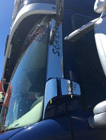 COD. TF-049SC-L - PLATE ON DOOR HINGES WITH GRIFFIN Scania L