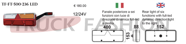 SIX-FUNCTION RIGHT TAILLIGHT WITH FULL-LED DYNAMIC DIRECTION LIGHT - Truck Fashion